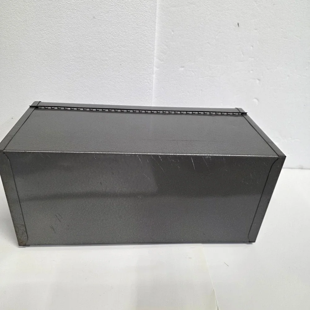 Vtg Craftsman 6500 Metal Toolbox Grey Hammer Tone w/ Removable Tray 18in